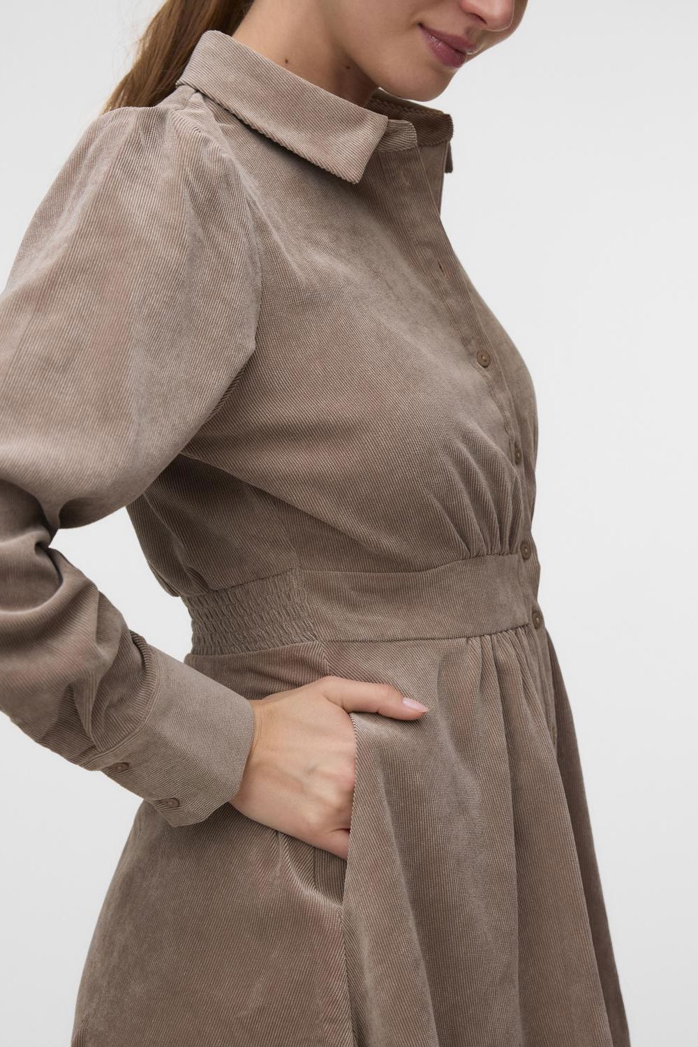 Awane Ls Short Shirt Dress