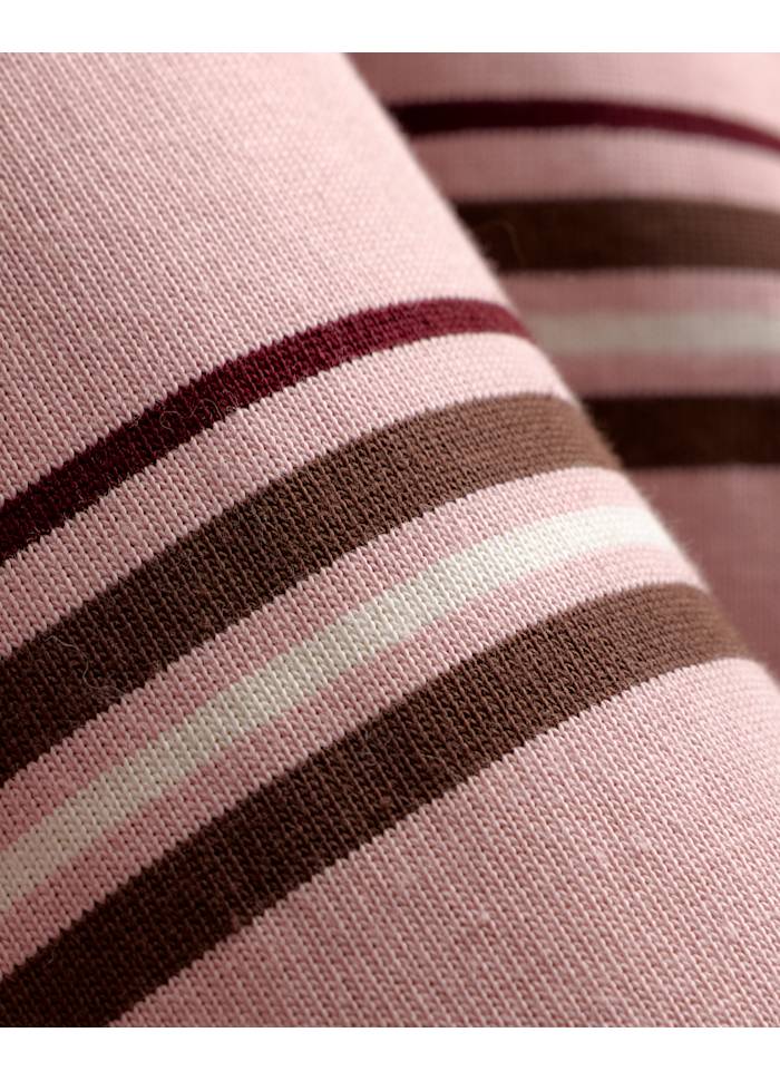 Grit Piqe Sweater - Blush Stripe