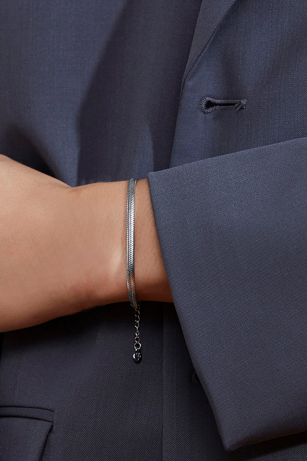 Herringbone Bracelet Steel