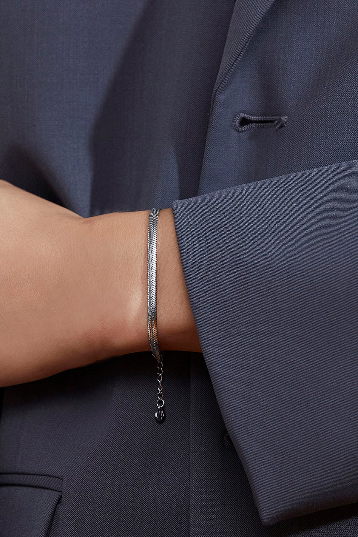 Herringbone Bracelet Steel