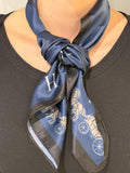 H-skjerf Bandana navy / sort