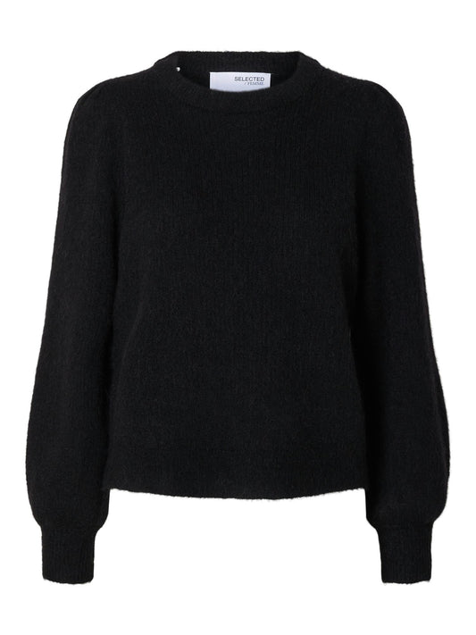 Lulu Ls knit rib o-neck