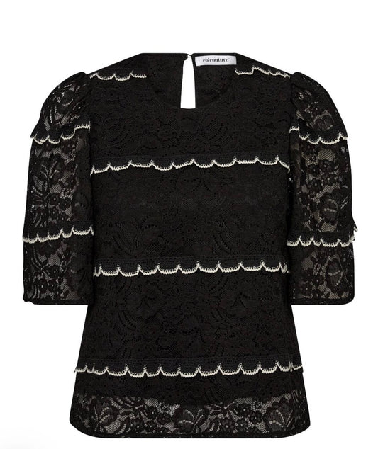 Lora Lace Blouse Black