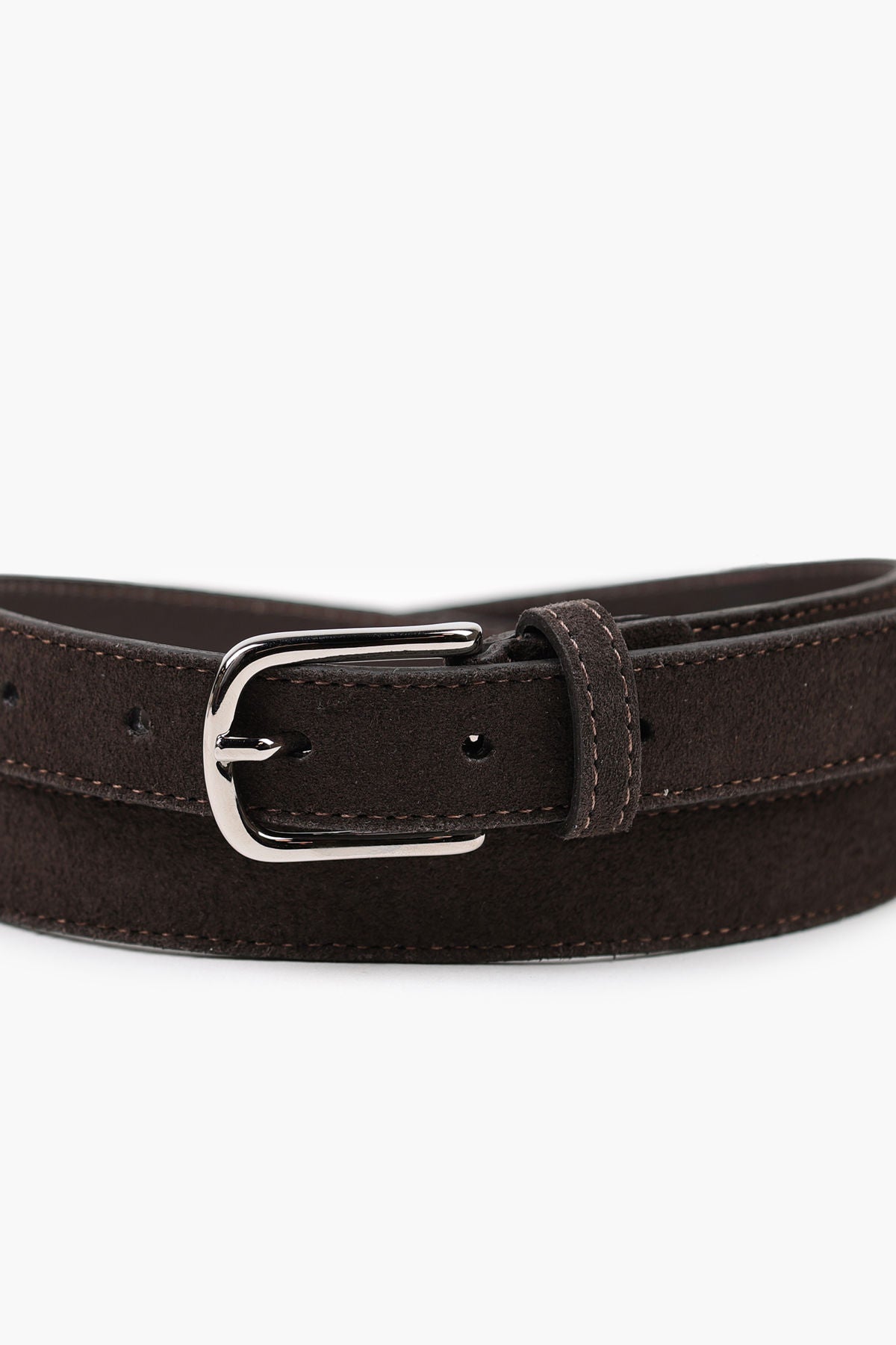 Nohr Jenny Silver Suede Leather Belt