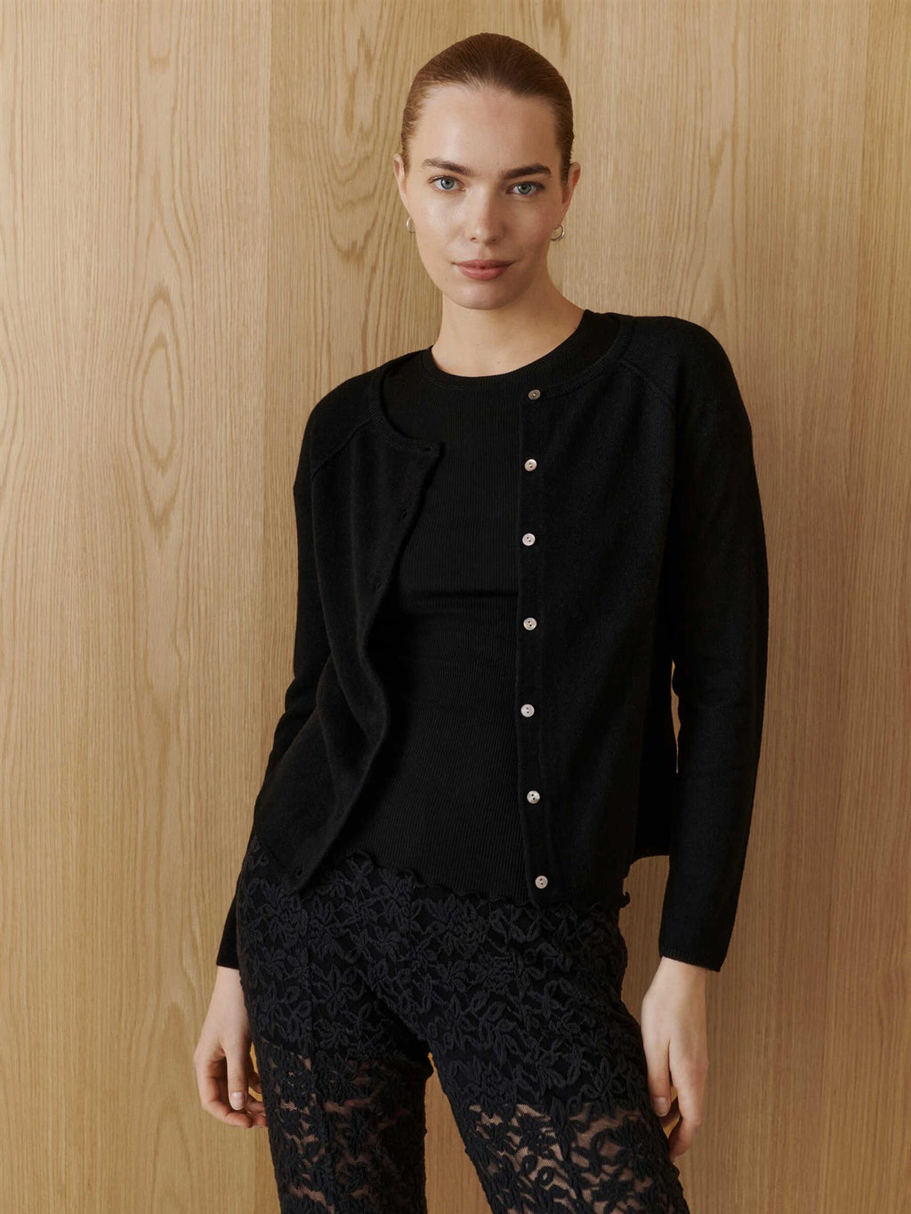 Laica Cashmere Cardigan - black