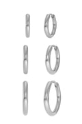 Triple Pair Hoops Steel