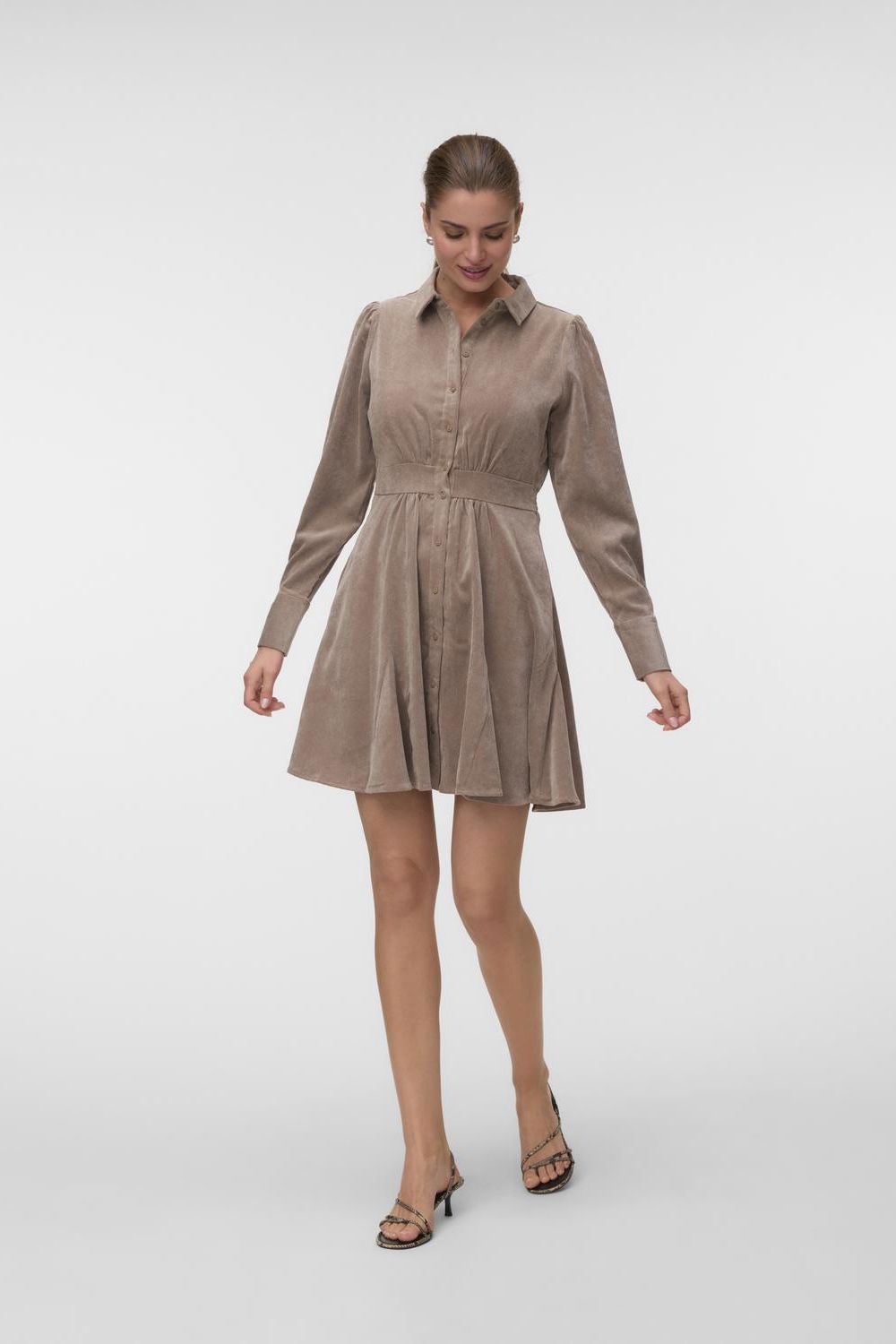 Awane Ls Short Shirt Dress