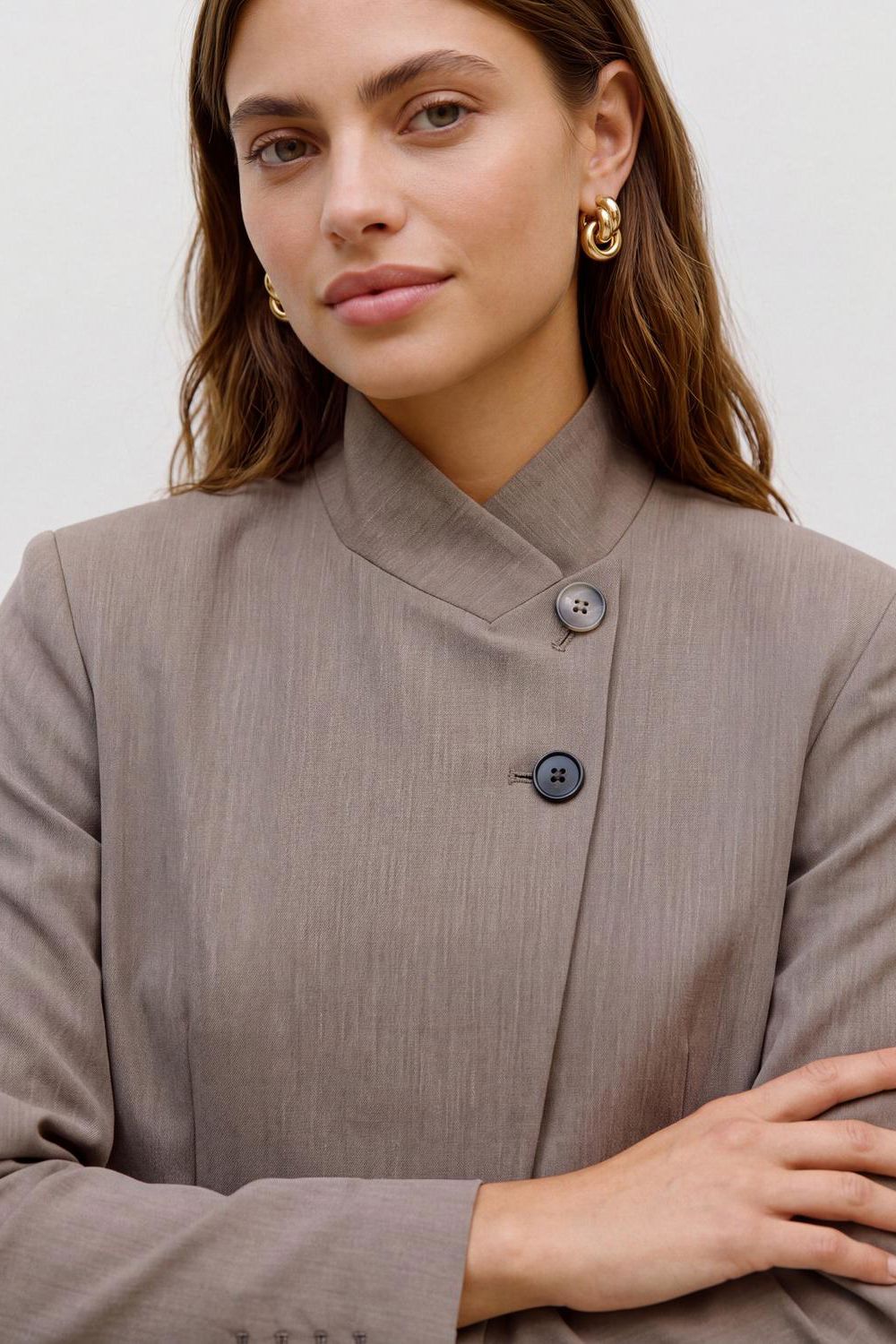 Vmdina Ls High Neck Blazer Lcs