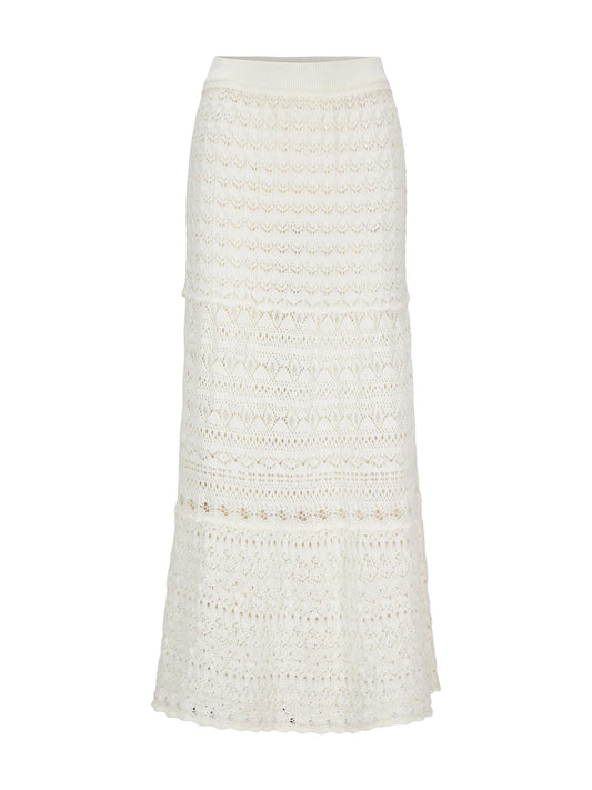 Capri Maxi Skirt Off white