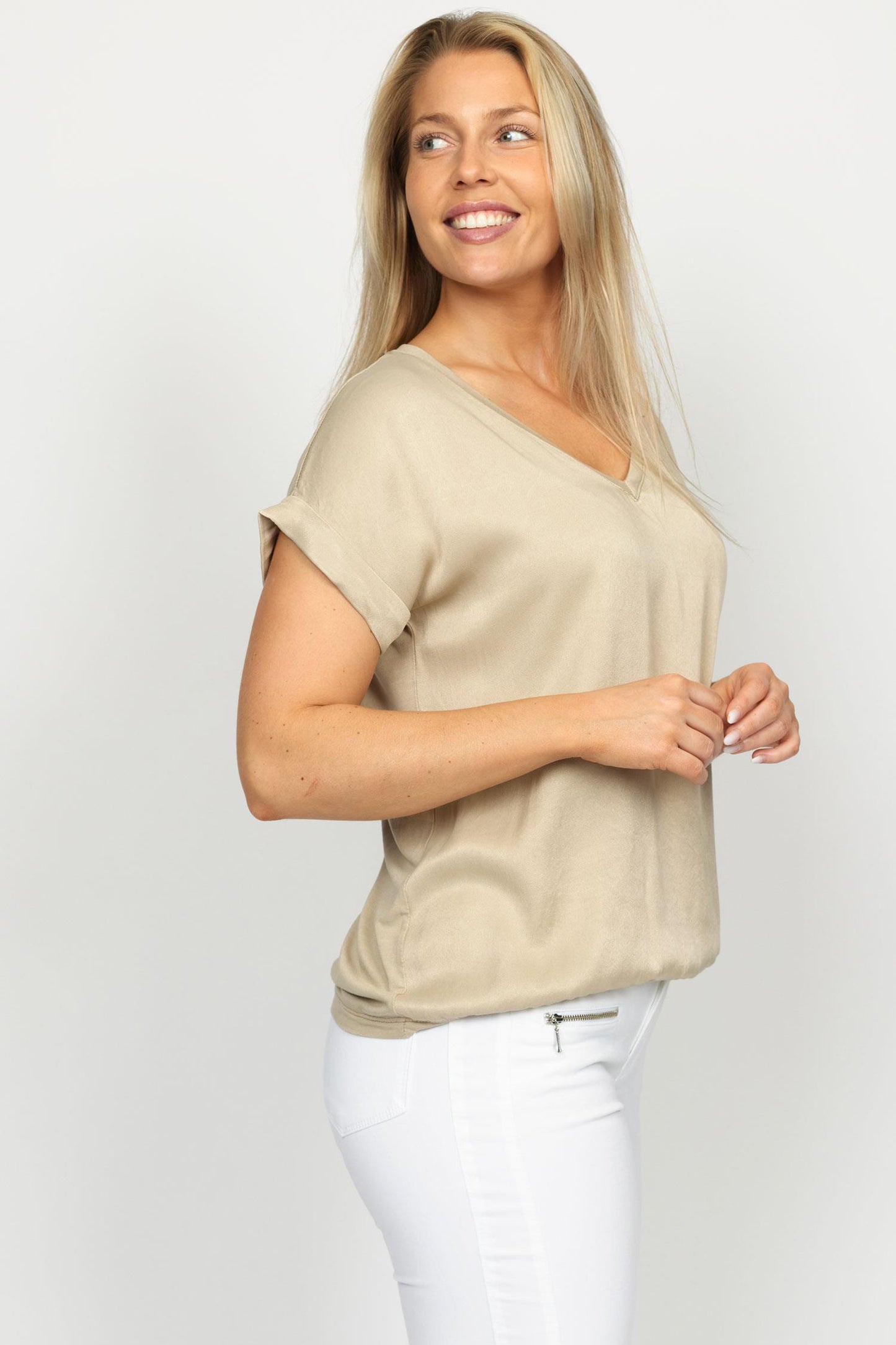 Mumbaia T-shirt Blouse Champagne