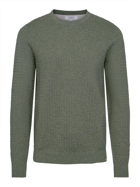 Dean cable knit green