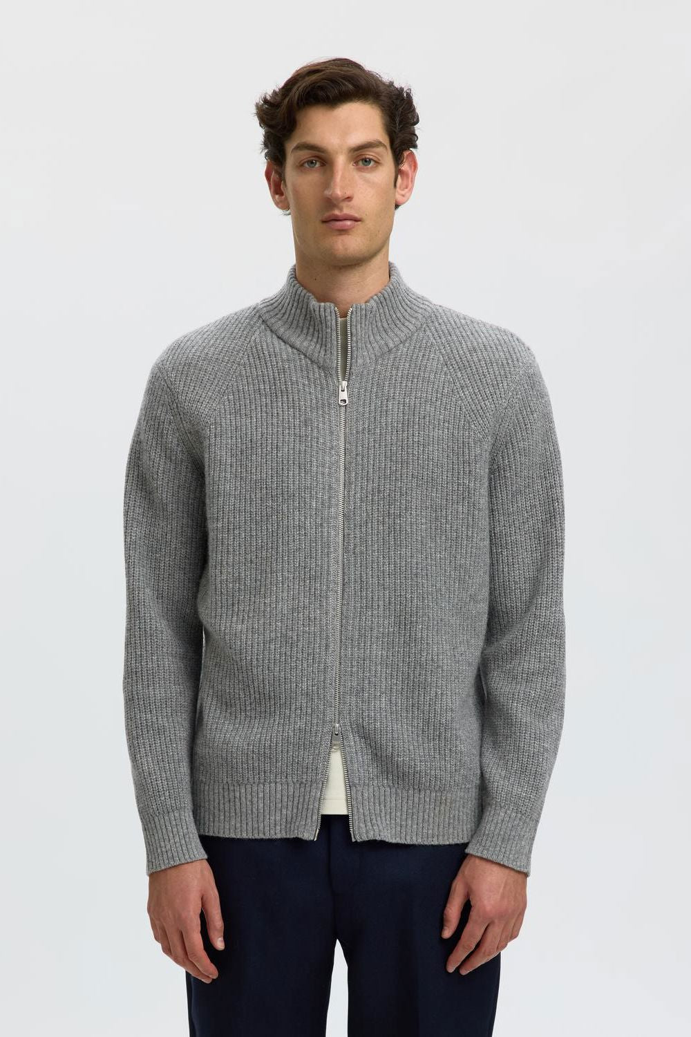 Slmcody Ls Knit Zip Cardigan