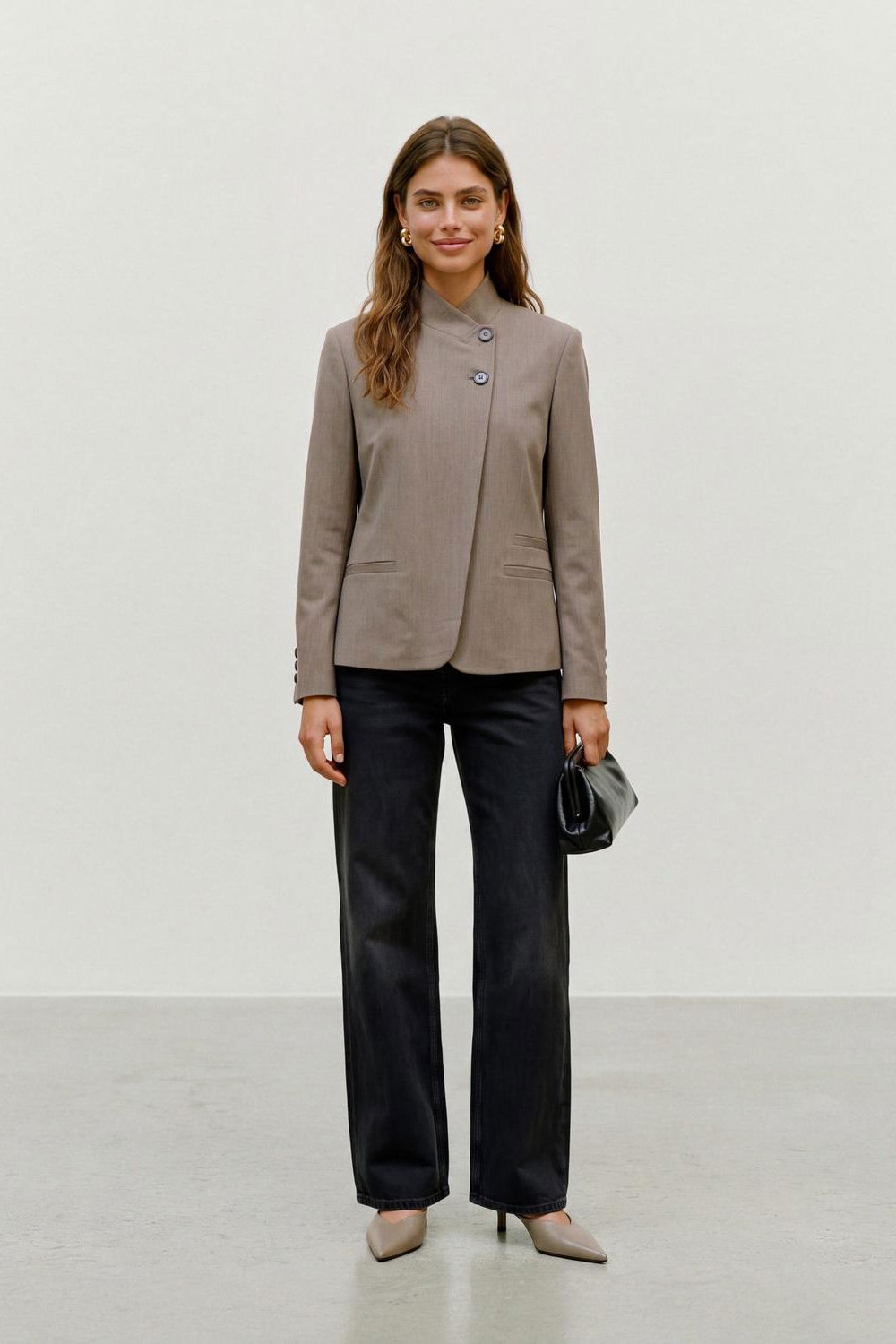 Vmdina Ls High Neck Blazer Lcs