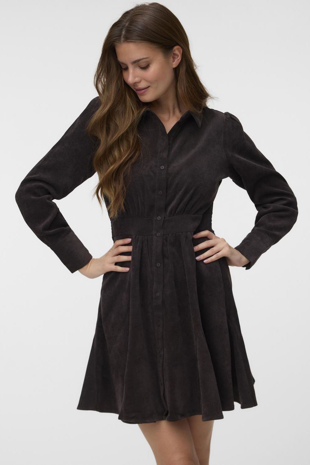 Awane Ls Short Shirt Dress