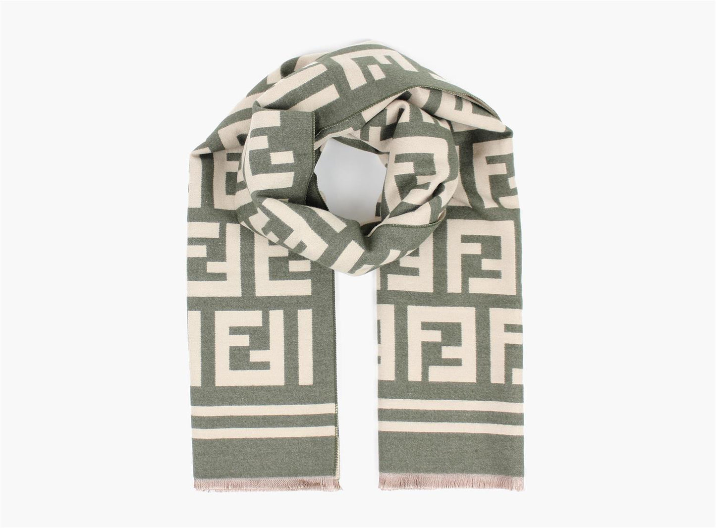 Double Sided Scarf Olive