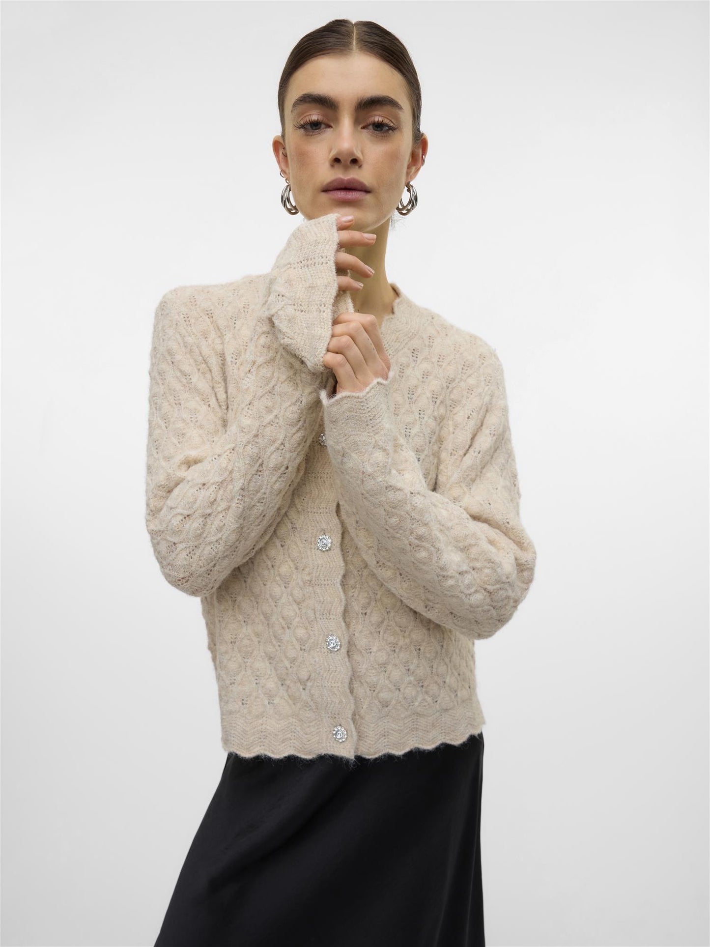 VMPURDIE LS- O-NECK KNIT CARDIGAN