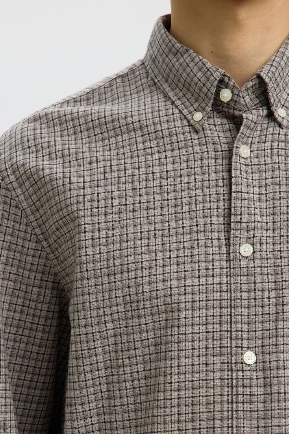 Slmcole-Jay Reg Melange Ls Shirt Noos