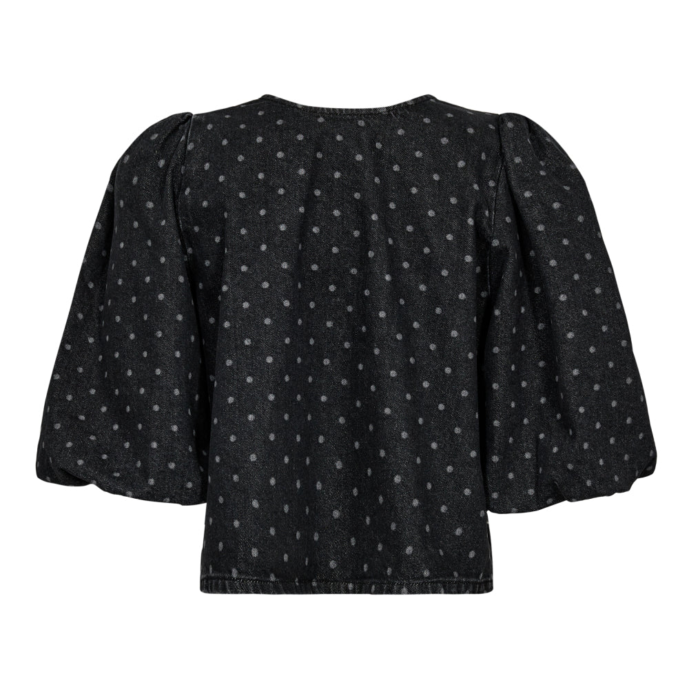 BlackCC Dot Bow Blouse