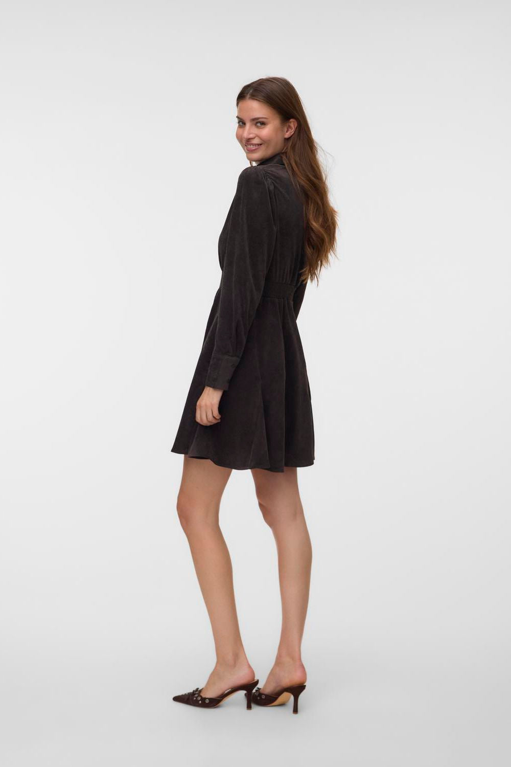 Awane Ls Short Shirt Dress