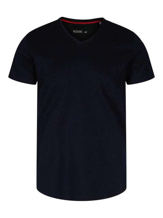 V-hals t-skjorte navy