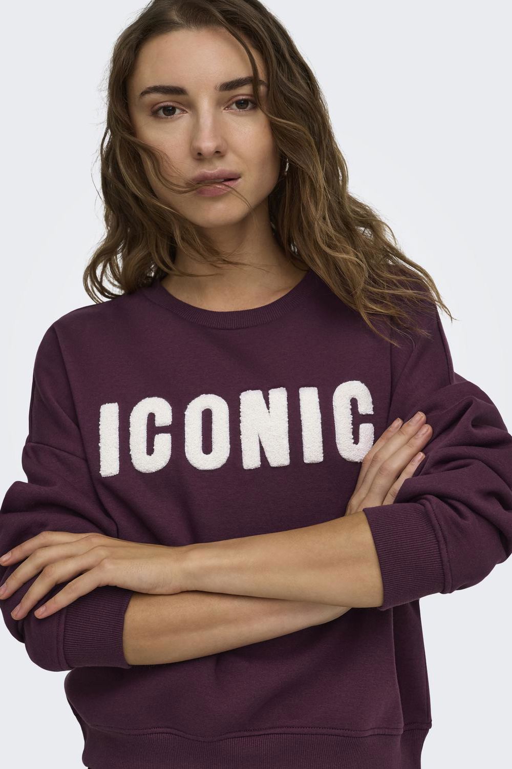 Onlsweat Life L/s Crew O.Size State Noos