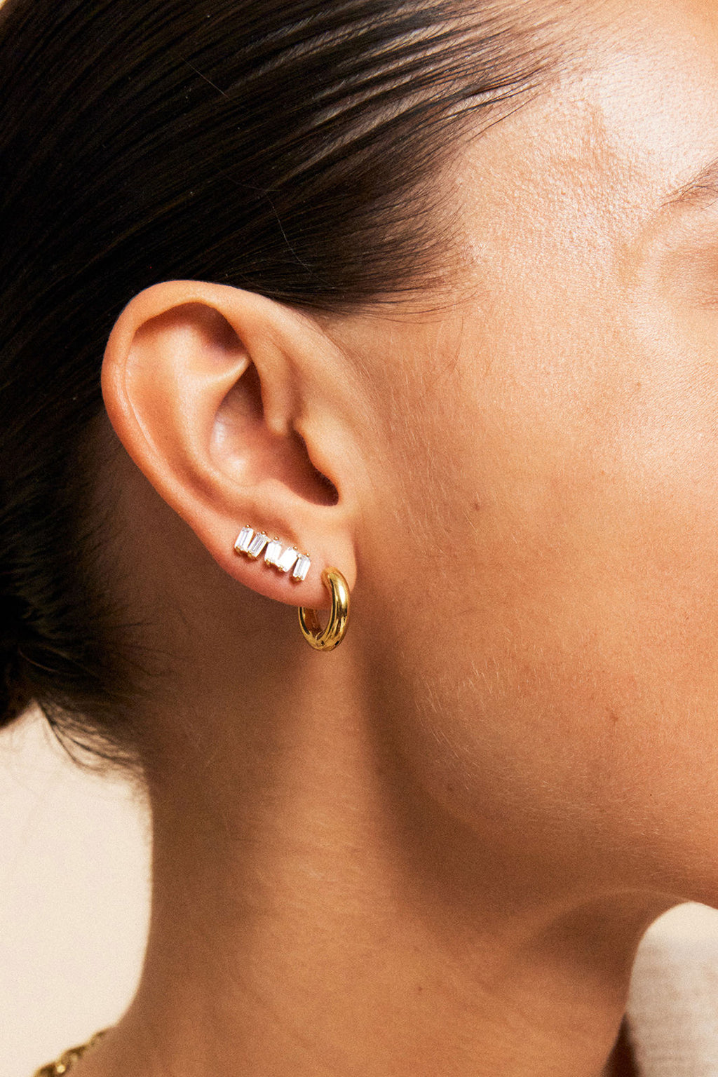 Chunky Hoops S Gold