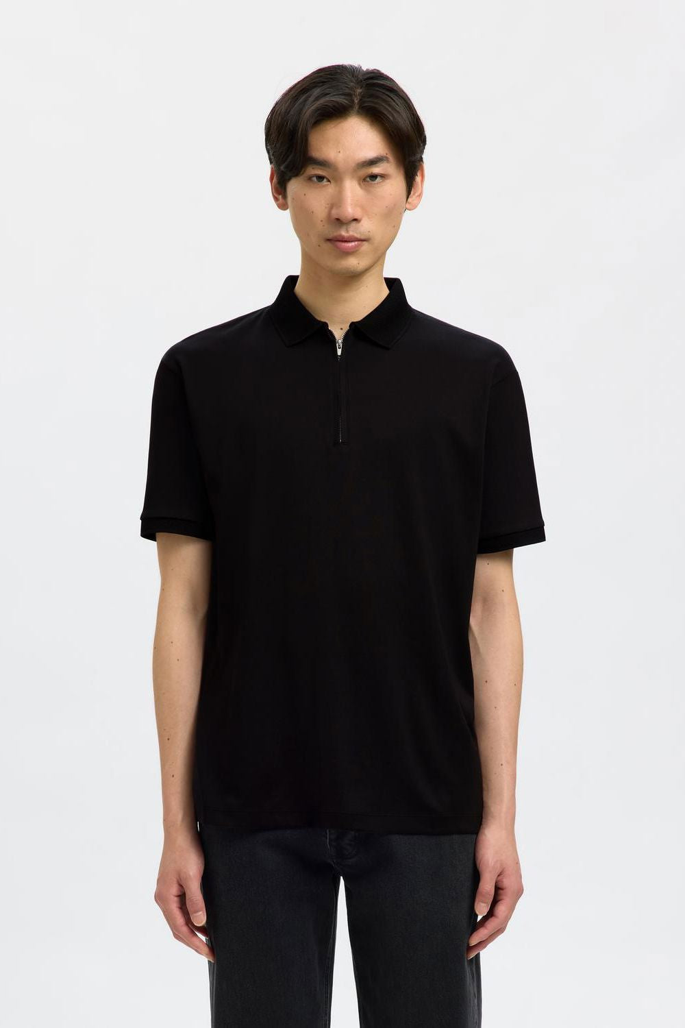 Slmfave Zip Ss Polo Noos