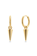 Peak Hoops Mini Gold