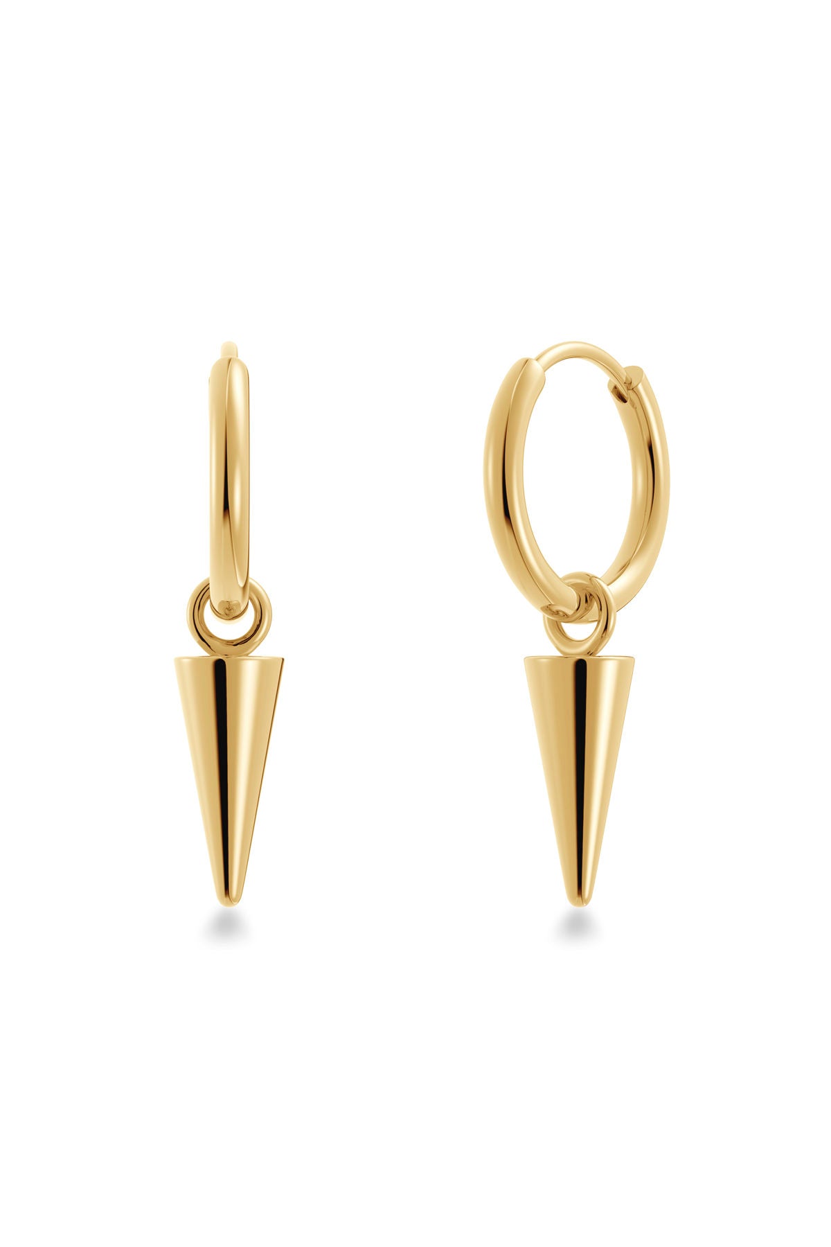 Peak Hoops Mini Gold