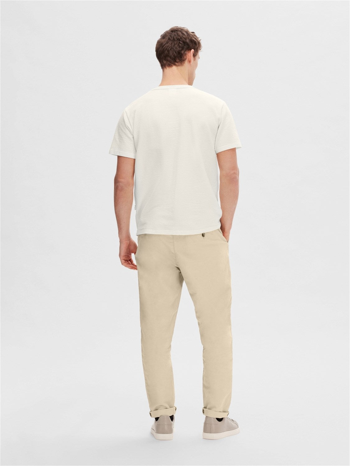 Sander seersucker SS o-neck tee