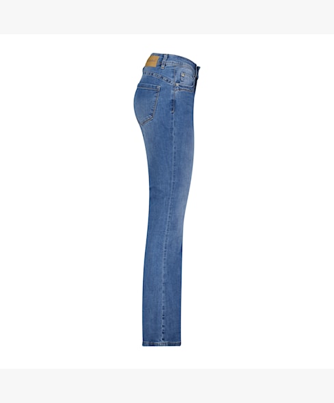 Babette mid stone used flare jeans