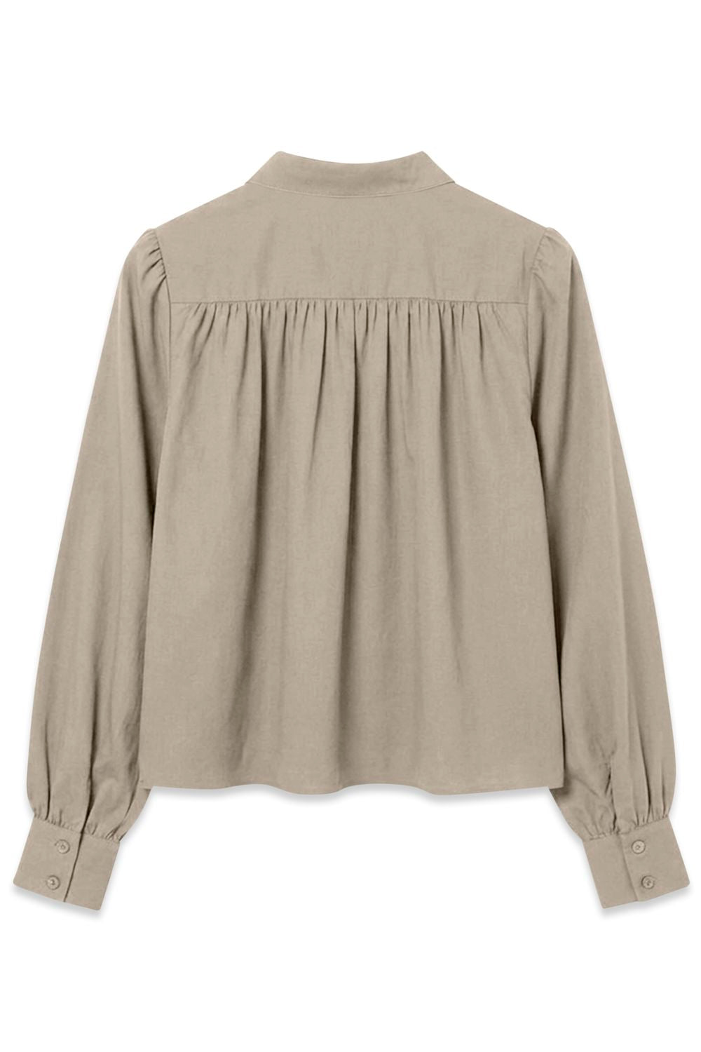 Vmbriar Ls High Neck Shirt Wvn Ret