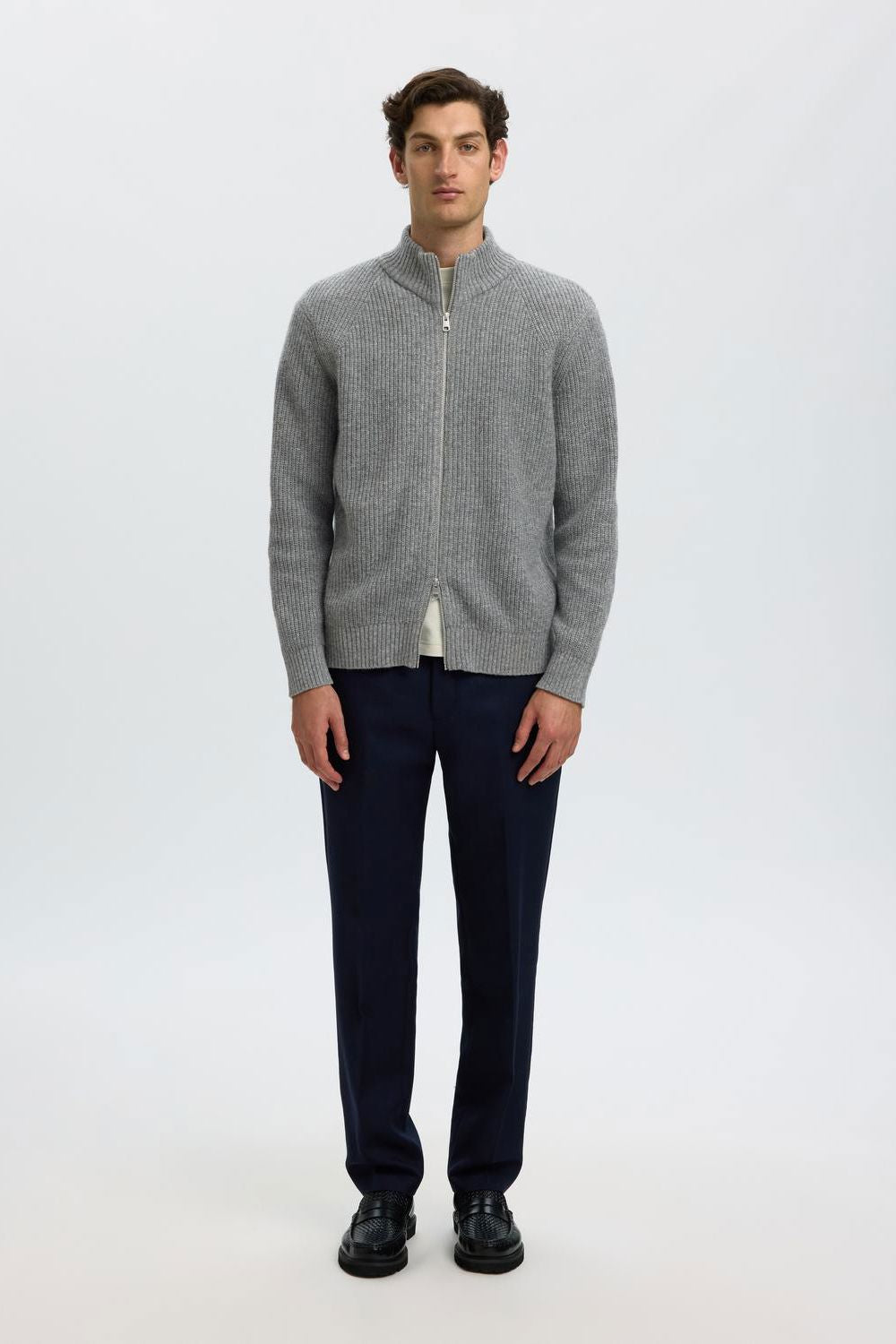 Slmcody Ls Knit Zip Cardigan