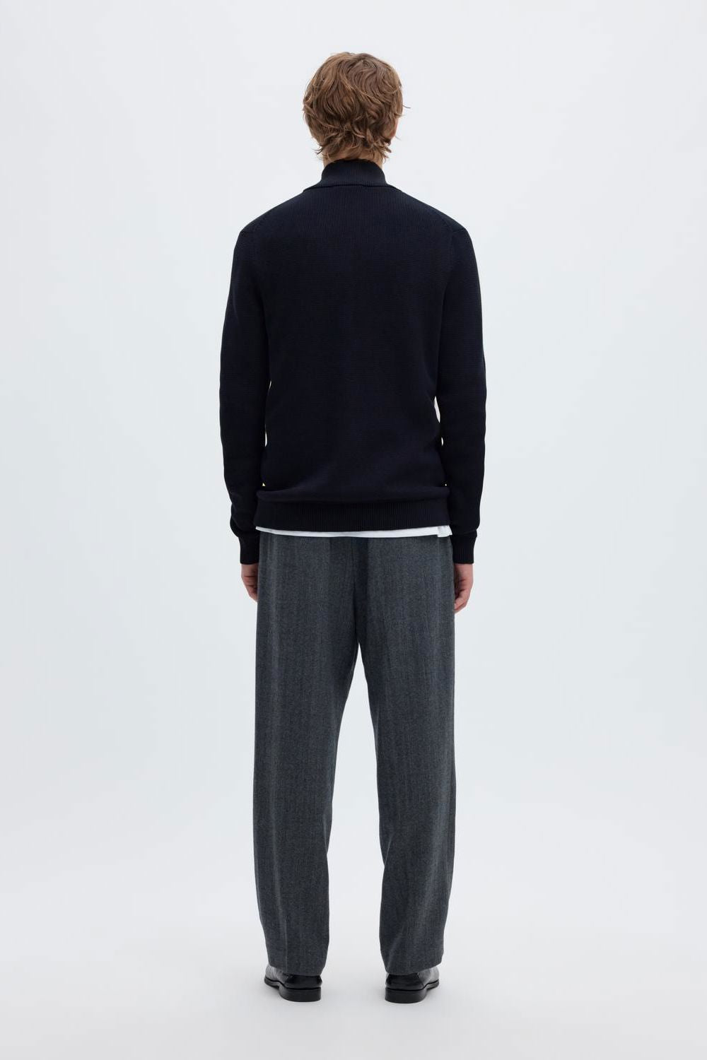 Slmdane Ls Knit Reg Struc Full Zip Noos