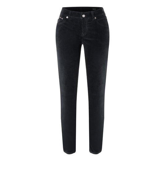 Slim cord jeans dark blue