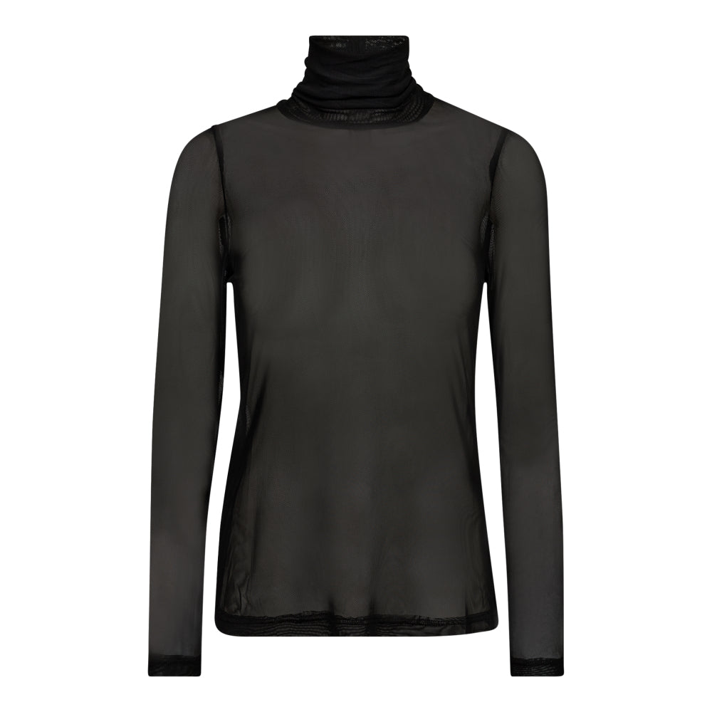 MeshCC Roll-Neck Blouse