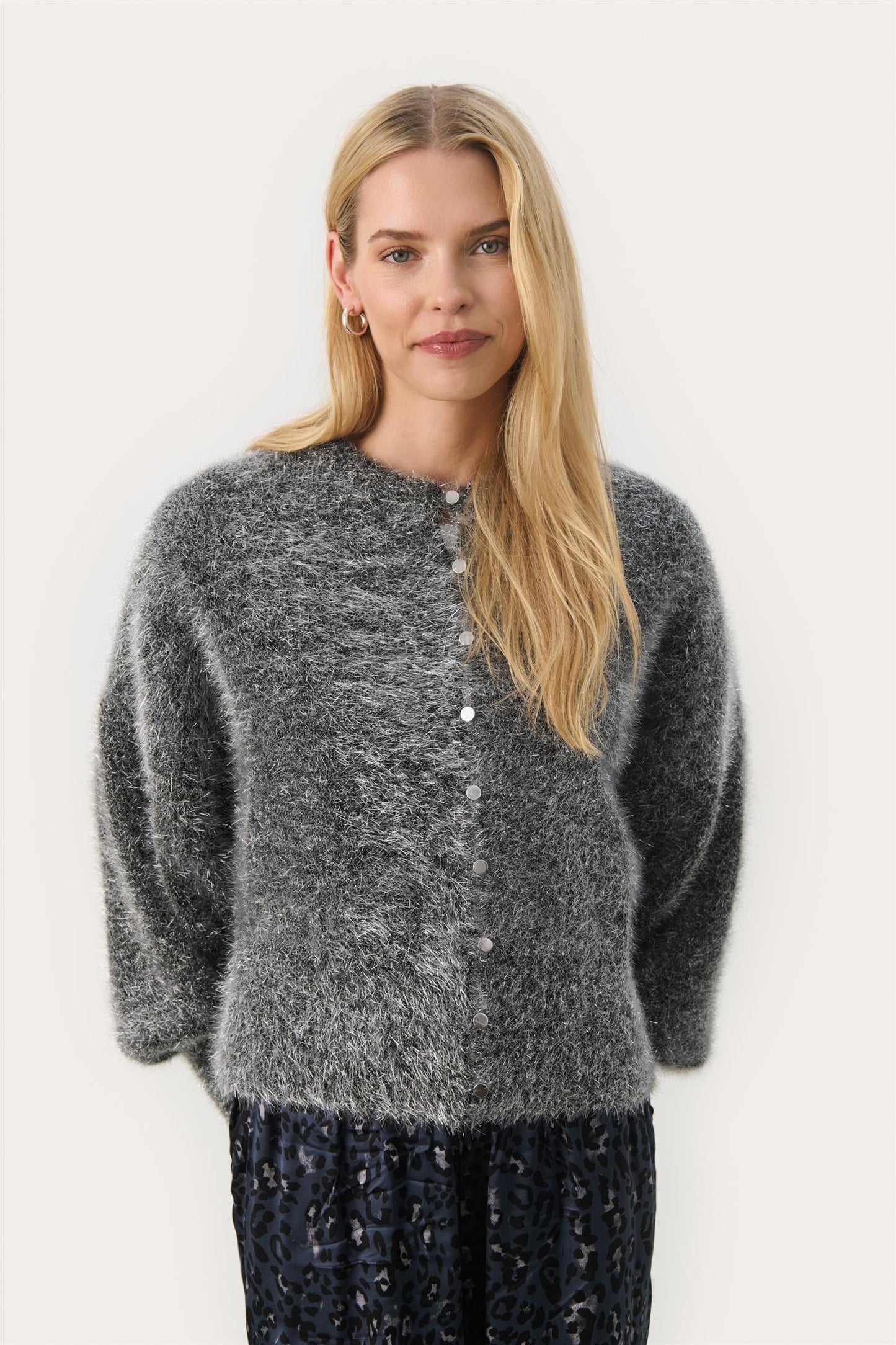 Milena Cardigan Sølv