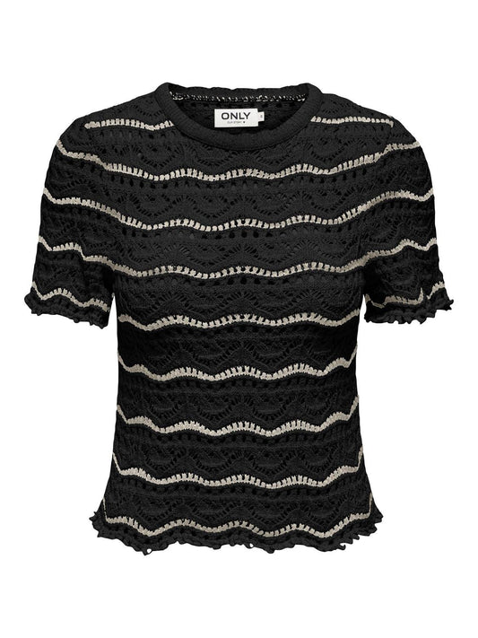 OnlAnnasofia Life SS Stripe O-neck