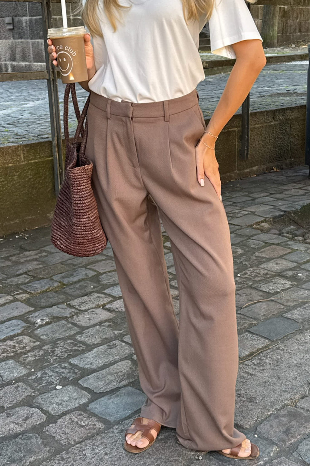 CelinaIC pants - dark brown