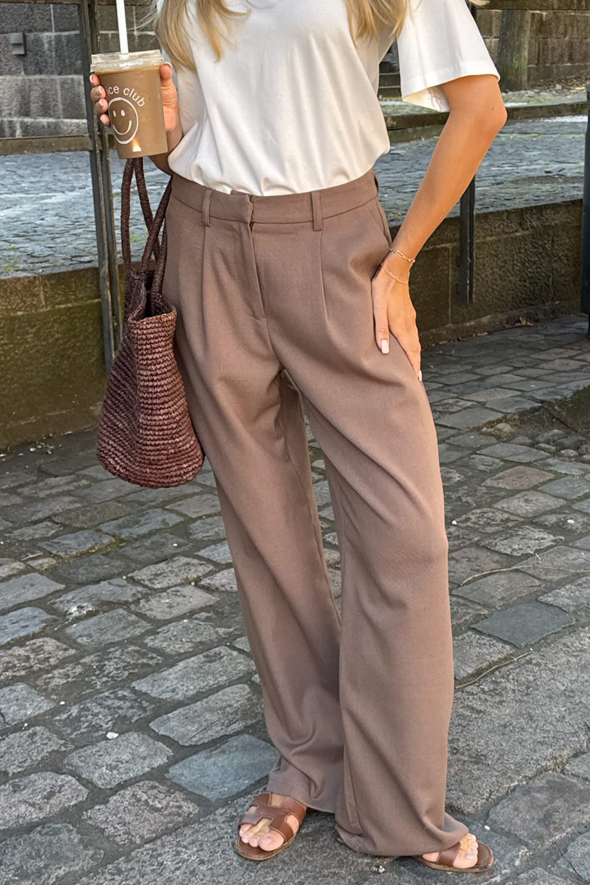 CelinaIC pants - dark brown