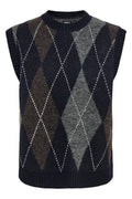 Onlrhombus Argyle Vest Knt Noos