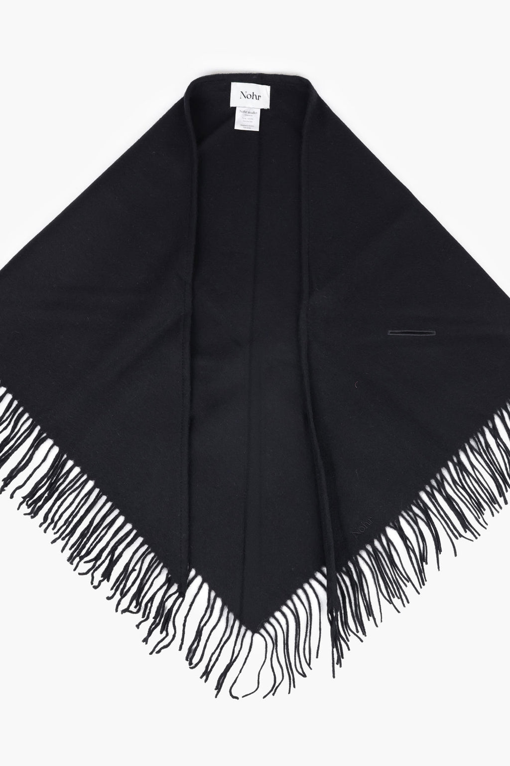 Nohr Oda Wool Triangle Fringe Scarf