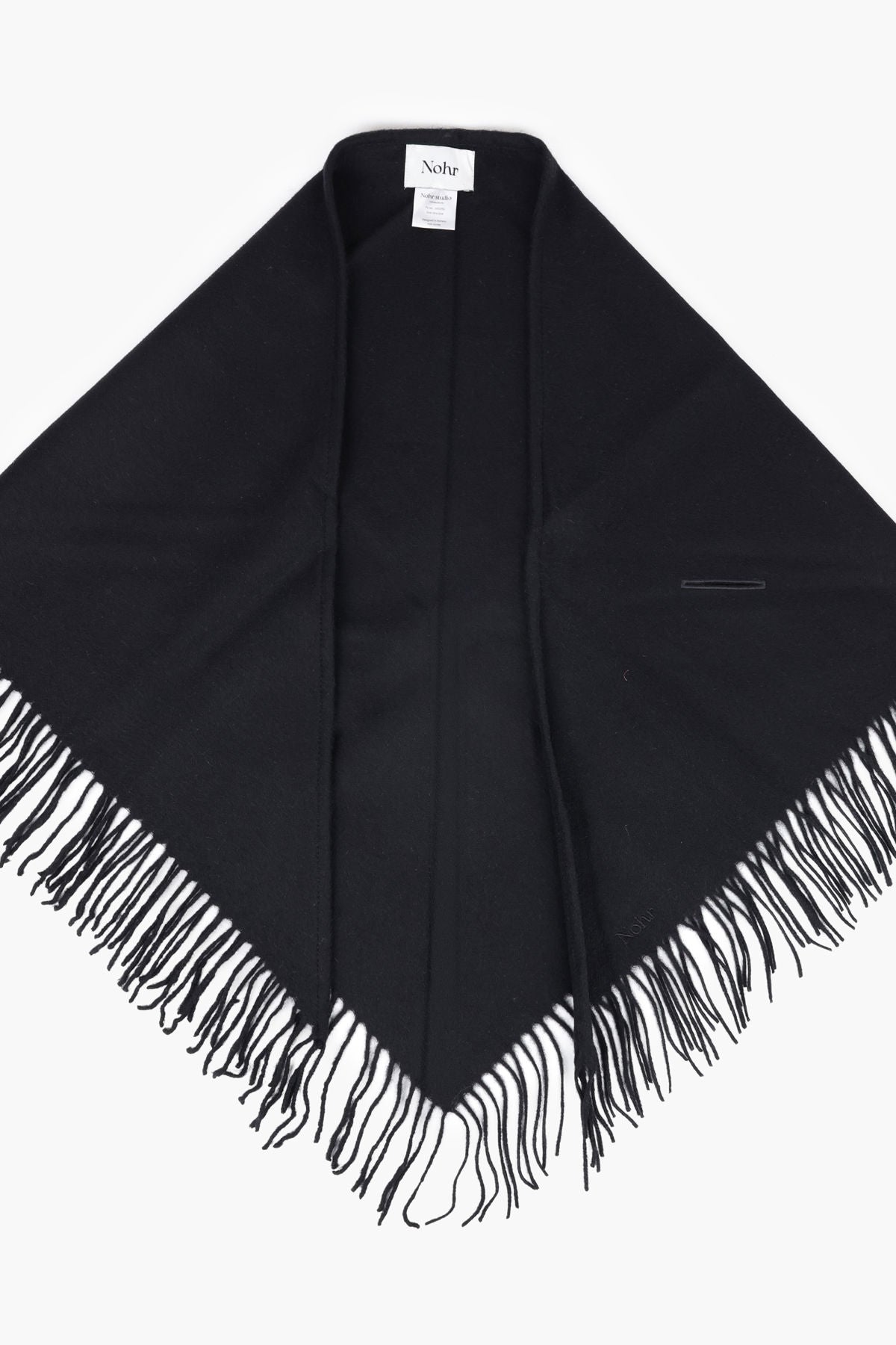 Nohr Oda Wool Triangle Fringe Scarf