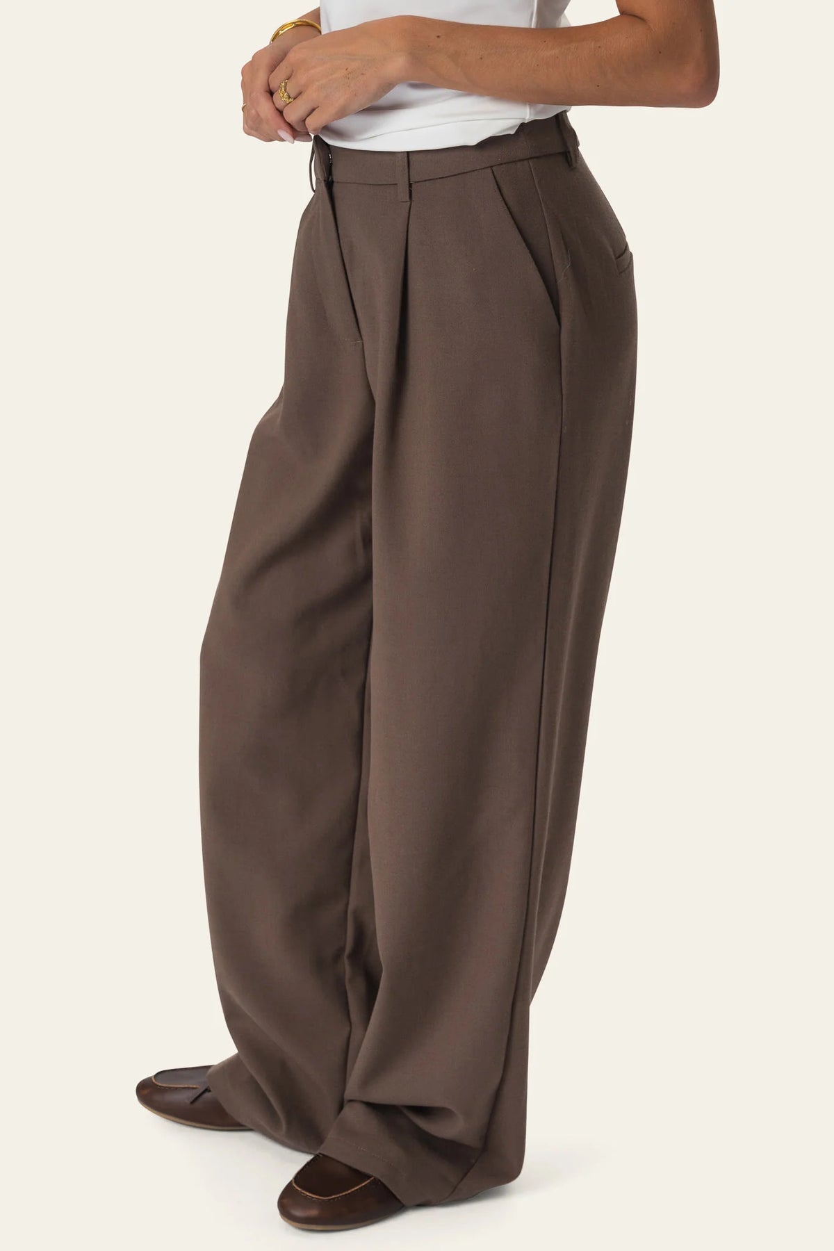 CelinaIC pants - dark brown