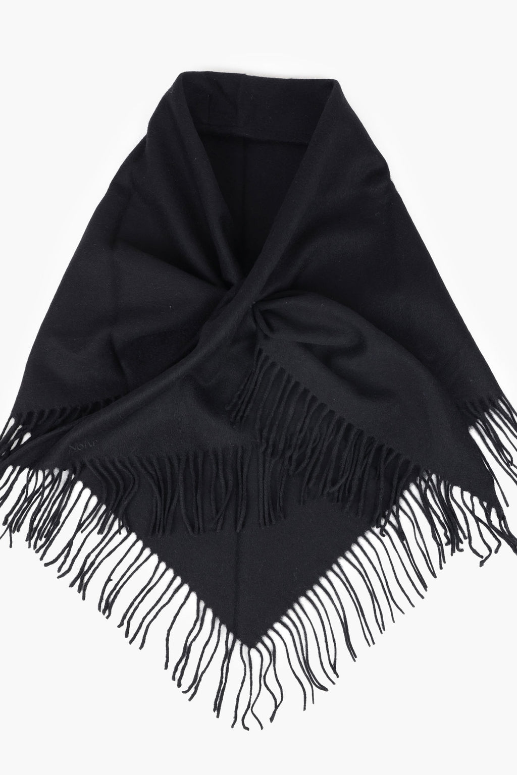 Nohr Oda Wool Triangle Fringe Scarf