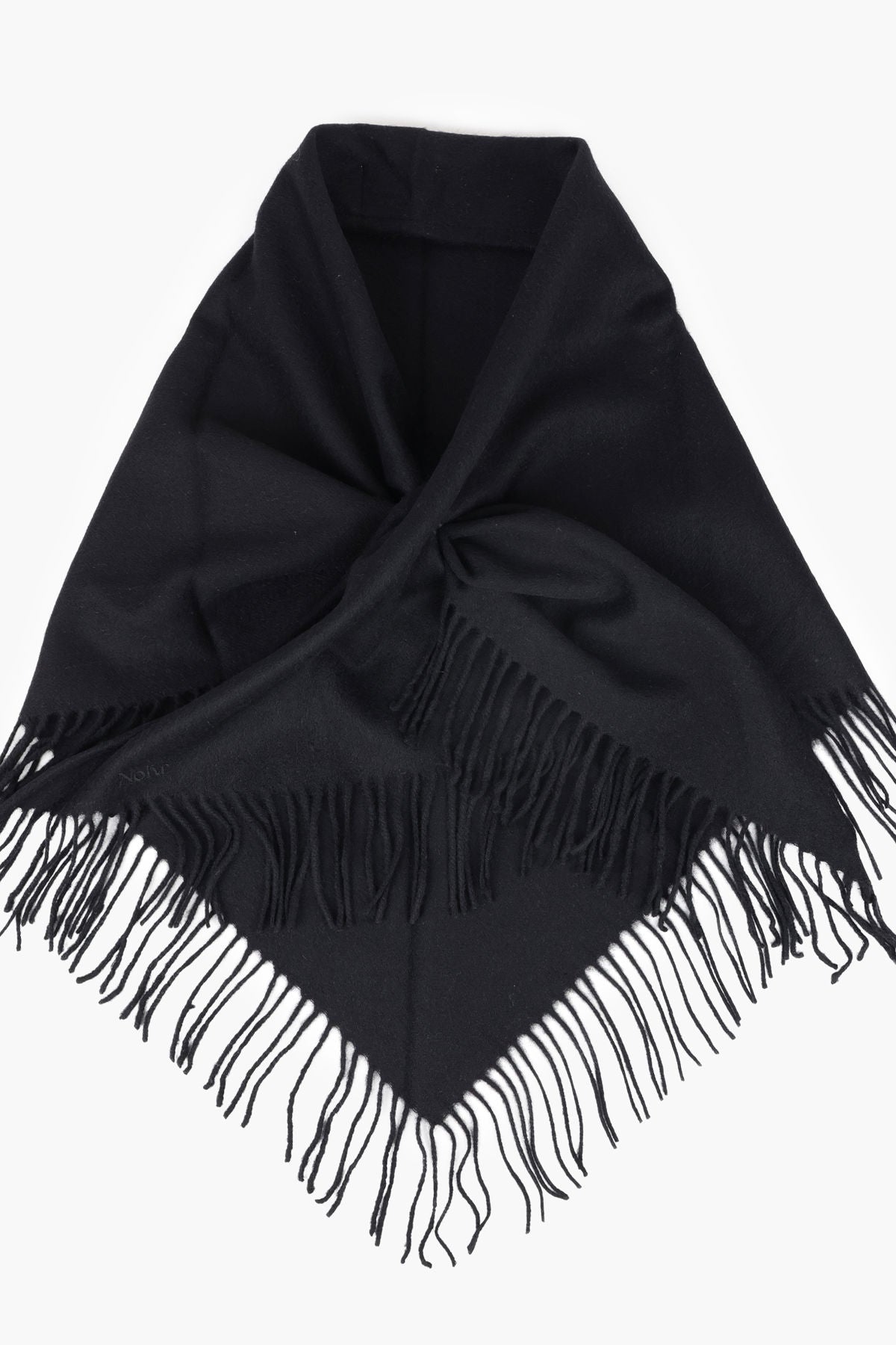 Nohr Oda Wool Triangle Fringe Scarf