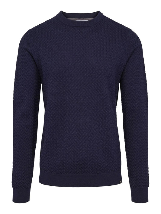 Dean cable knit navy