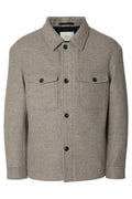 MITCH WOOL BLEND SHACKET
