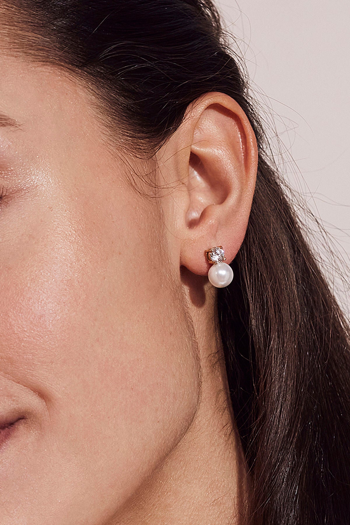 Luna Studs L Gold