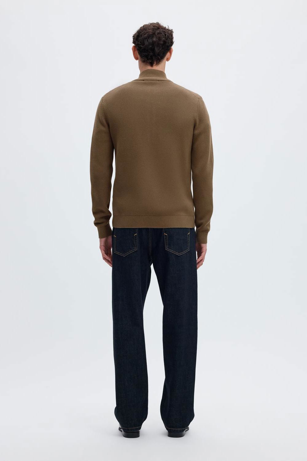 Slmdane Ls Knit Reg Struc Full Zip Noos
